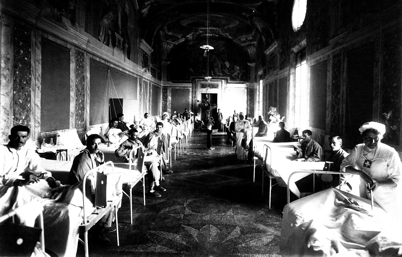 Immagine biblioteca durante prima guerra mondiale
