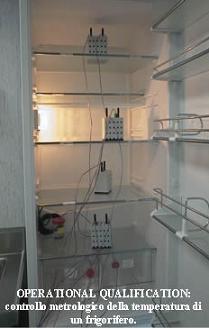 Controllo metrologico della temperatura di un frigorifero