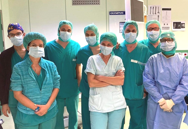 The team of the CTO in Turin with Dr. Laura Campanacci and Dr. Marco Manfrini of Rizzoli's 3rd Clinic