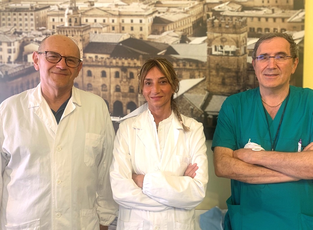 Da sinistra: il dr. Michele Rocca, la prof.ssa Giuliana Simonazzi, il prof. Gianluigi Pilu