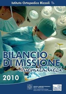 La copertina del bilancio di missione 2010