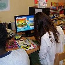 Un momento dell'attività scolastica presso il reparto di Ortopedia Pediatrica