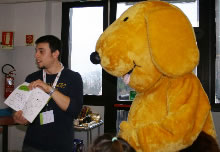 Spotty in visita al reparto di Pediatria