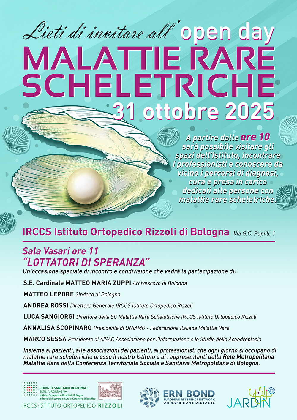 Locandina Open Day Malattie Rare Scheletriche 2025