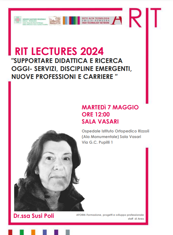 Locandina RIT Lectures Dr.ssa Susi Poli