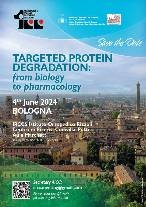 Save the date TARGETED PROTEIN DEGRADATION: from biology to pharmacology