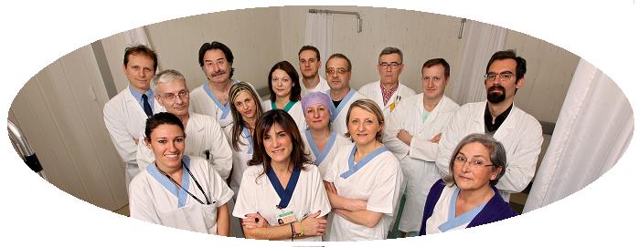 Equipe del trattamento con UltraSuoni Focalizzati (FUS) dell'Istituto Ortopedico Rizzoli