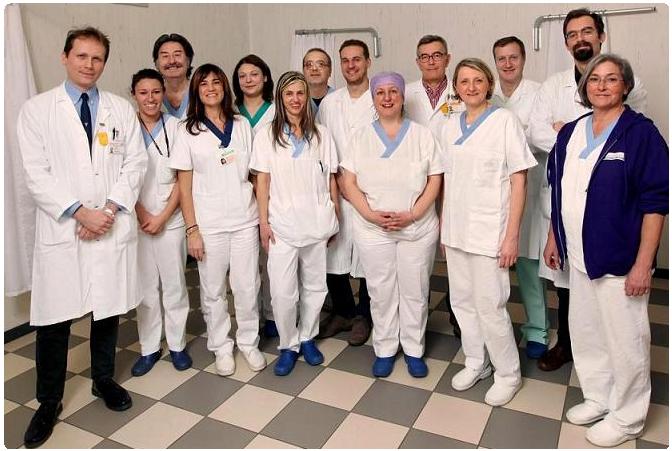 Il team del trattamento con UltraSuoni Focalizzati dell'Istituto Ortopedico Rizzoli