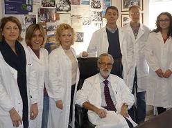 The investigators who performed the study published in the journal "Molecular and Cellular Proteomics". Sitting at the center Prof. Lucio Cocco.
