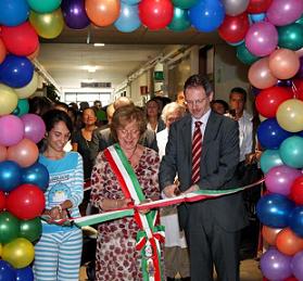 The ribbon-cutting ceremony for the new Pediatric Orthopaedic Ward at Rizzoli